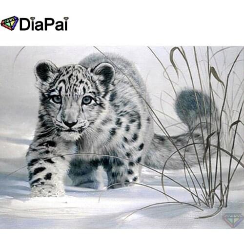 DIAPAI 100% Full Square/Round Drill 5D DIY Diamond Painting "Animal leopard" Diamond Embroidery Cross Stitch 3D Decor A20293