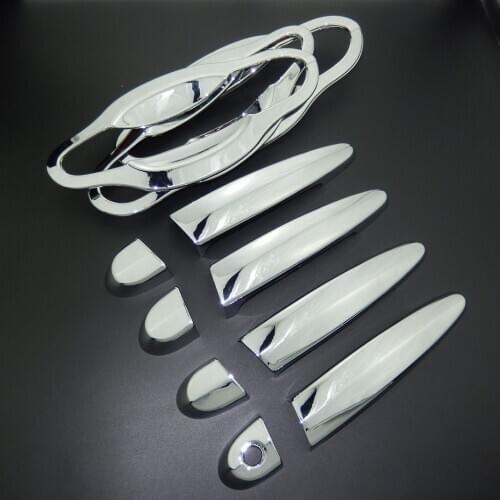 For BMW X5 E70 F15 2007-2016 ABS Chrome Door Handle Cover Trim & Door Bowl Cover Car Styling 2008 2009 2010 2011 2012 2013 2015