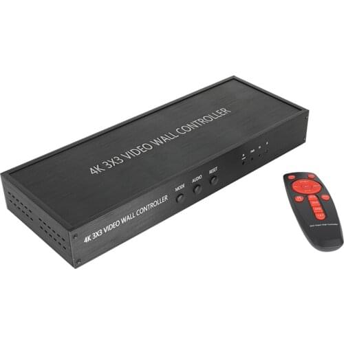 4K 3x3 Video Wall Controller Screen Stitching Processor Splicer 3x2 2x2 3x1 1x4 2x3 4x2 2x4 9 HDMI-compatible Monitor Display