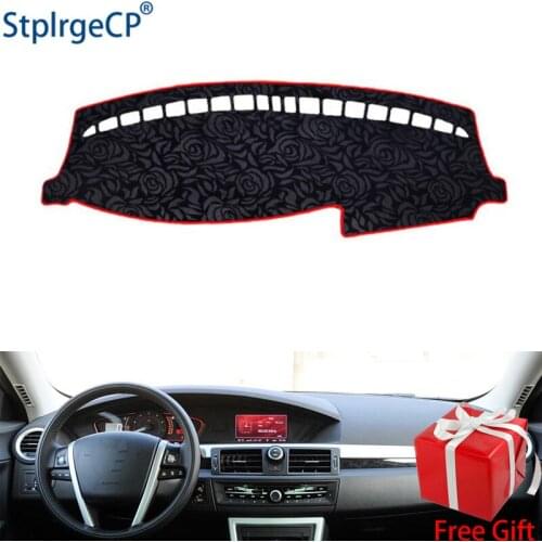 Rose Pattern Non-slip Car Dashboard Cover Dash Mat Pad DashMat ANti-UV Car Sticker for ROEWE 550 e550 2008-2014 Car Styling