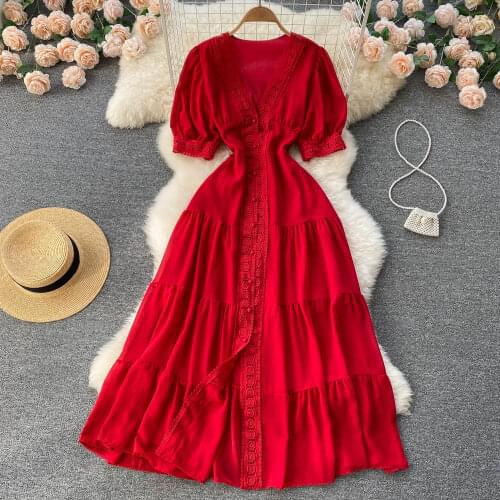 New Veeliya Solid Summer Dresses