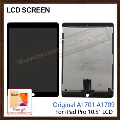 Original For iPad Pro 10.5" A1701 A1709 LCD Dispaly Touch Screen Digitizer Assembly Black White For iPad Pro 10.5 replacement