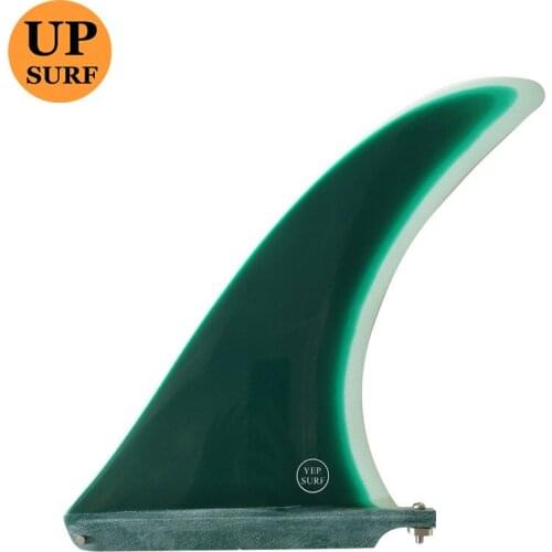 Surfboard Fin 7/8/9/10.25/11 inch Length Green Paddle board Longboard Single Fins Surfboard Center Fins High Sale Fiberglass Fin