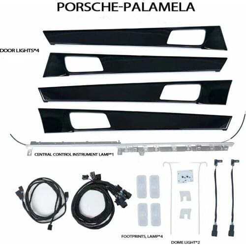 Fit for Porsche panamera Synchronize the original car 7 colors Ambient Light instrument panel screen control Inter door