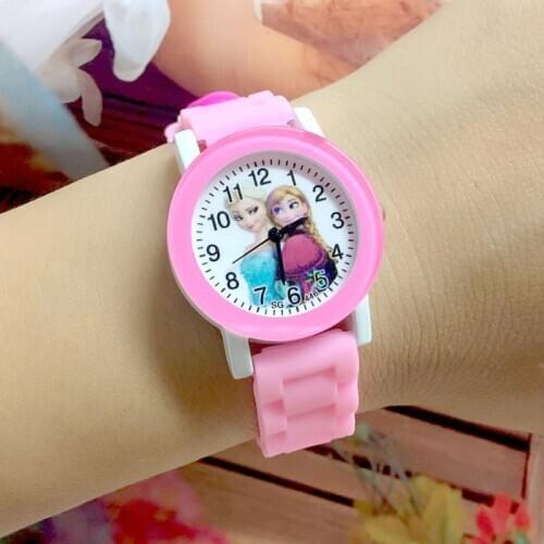 Frozen 2 Girl Casual watch Childrens Toy Watches Disney Anime Figure Elsa Anna Silicone Strap Birthday Gifts