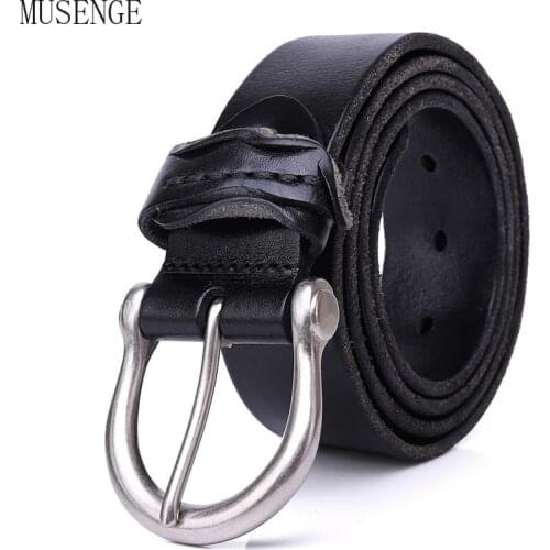 Cowskin Mens Belt Male Jeans Genuine Eco Leather Trouser Waist Belts for Men Luxury Designer Western Pin Buckle Top Quality