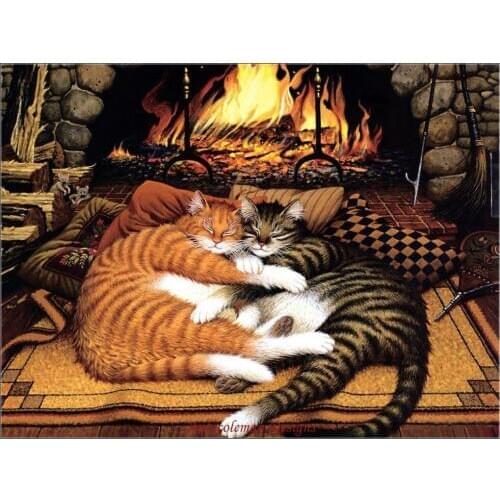 Needlework for embroidery DIY DMC Quality Unprinted on fabric - Counted Cross Stitch Kits 14 ct Oil Painting - All Burned Out