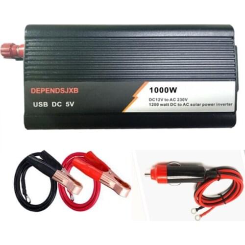 18V 20W Solar Panel Power System + 12V / 24V Digital Controller + 1000W Inverter