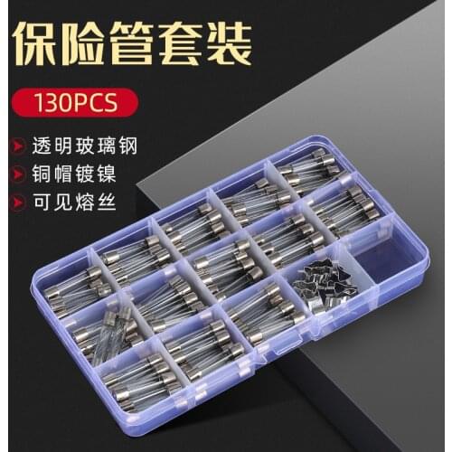 Glass Fuse Tube 6 * 30mm, Glass Fuse 0.5a-30a, 13 Kinds, 10 In Each, 130pcs Box Combinations In Total