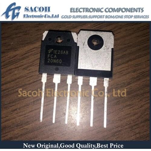 Free Shipping 10Pcs FCA20N60F FCA20N60S FCA20N60 FCA22N60N TO-3P 20A 600V Power MOSFET Transistor