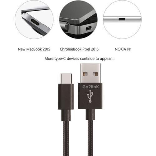 Go2linK USB Type C Cable USB 3.0 Type-C PowerLine USB-C Charging Cable Type C 3.0 for Samsung Xiaomi huawei