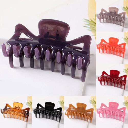 1PCS Women Hair Clip Hairpins Candy colors Women Hair Crab Hair Claws Women Make UP Washing Tool Hair Accessories