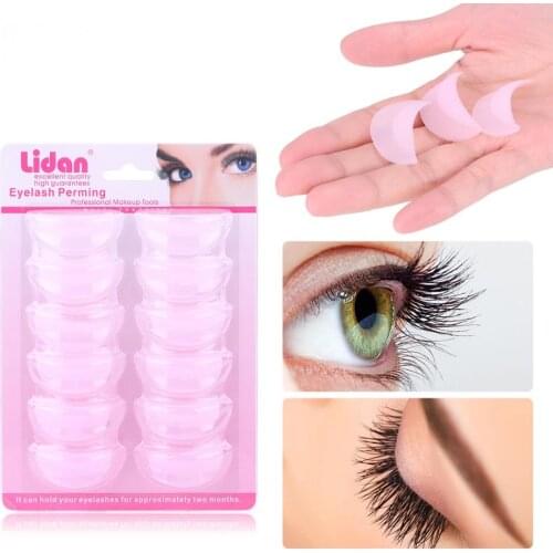 6Pairs Silicone Perming Curling Eyelash Pads False Eyelash Root Lifting Shield Patch Fake Eye Lashes Curler Extension Makeup