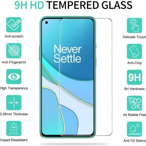9D Full Tempered Glass For Oneplus 9 9R 9E 8T Screen Protector OnePlus 7 7T 6 6T 5 5T Nord N10 N100 Protective Glass Film Case