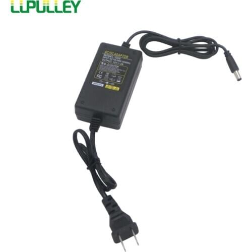 LUPULLEY Power Supply Motor Adapter Switching Adjustable AC100-240V AC to DC 12V/24V 3A for DC Gear Motor
