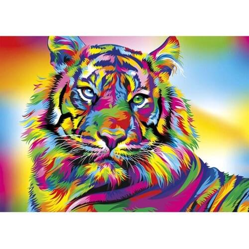 NEW Full Square/Round Drill 5D DIY Diamond Painting "Animal Tiger" Rhinestone Embroidery Cross Stitch 5D Home Decor Gift