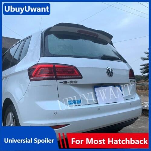UBUYUWANT Gloosy Black Car Lip Wing Spoiler For Golf 7 R Variant Wagen 2014+ ABS Plastic Rear Universal MK7 Spoiler Tail Wing