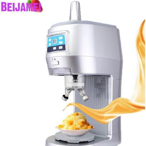 Beijamei New Arrival Commercial Ice Shaver Shaving machine Snowflake Ice Maker Electric Ice Crusher Machine For Sale