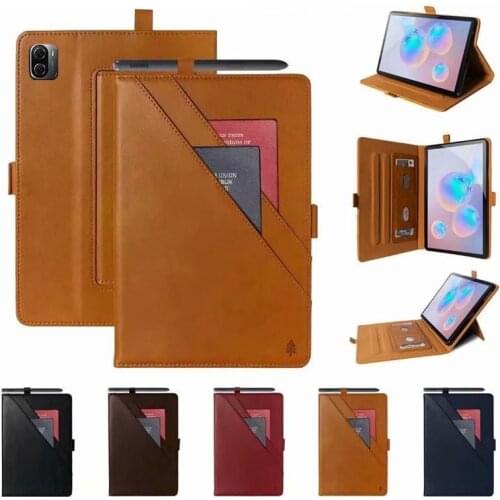 Dual Stand Fold Leather Case For Xiaomi MiPad 5 Pro 2021 Card Holder Tablet Protective Cover for Xiaomi Mi Pad 5 5Pro 11inch
