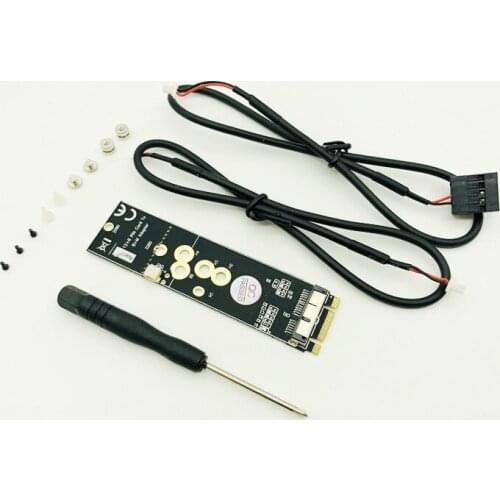 Add On Cards 12+6Pin Wireless WiFi Bluetooth Card NGFF M.2 B+M Key Adapter for Mac OS BCM94360CD BCM943602CS BCM94360CS2