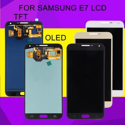 HH Amoled E700 Lcd Screen For Samsung Galaxy E7 Lcd E7000 E700 Display With Touch Panel Screen Digitizer Assembly Free Shipping