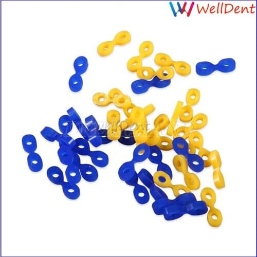 40pcs Dental Lab Dental Wedge Elastic Rubber Fixing Wedges Matrix Matrices Dam Composite