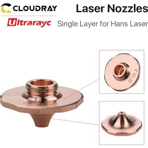 Ultrarayc A Type DaZu SP Laser Nozzles Single Layer Dia.28mm H15 Caliber 1.6mm&1.8mm for Hans Laser