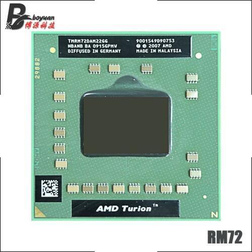 AMD Turion 64 X2 Mobile technology RM-72 RM 72 RM72 2.1 GHz Dual-Core Dual-Thread CPU Processor TMRM72DAM22GG Socket S1