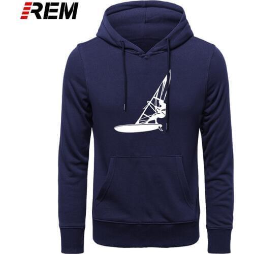 Men Hoodies, LONG Sleeve Novelty Windsurfing Water Print Birthday Gift Funny Hoodies, Sweatshirts