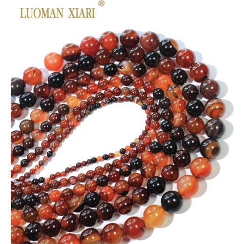 Wholesale Natural Dream Agat Chalcedony Natural Stone Beads For Jewelry Making DIY Bracelet Necklace 4/6/8/10/12 mm Strand 15