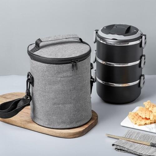 Portable Oxford Cloth Lunch Bags Food Cooler Box Children Bento Thermal Pouchs Picnic Fruit Drink Snack Fresh-Keeping Package