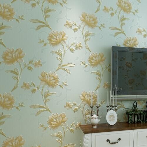 Beibehang Luxury 3D Flowers Wallpaper For Wall Living Room Bedroom TV Sofa Background Wall Covering Papel De Parede papier peint