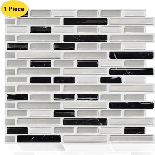 Erzaa 12''x12'' Peel and Stick Backsplash Self Adhesive Vinyl Wallpaper Tile Kitchen,Bathroom Dcorition