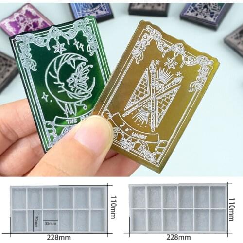 Diy Tarots Card Silicone Mould for Making Uv Epoxy Resin Molds Casting for Personalized Tarots Card Games Resin Jewelry