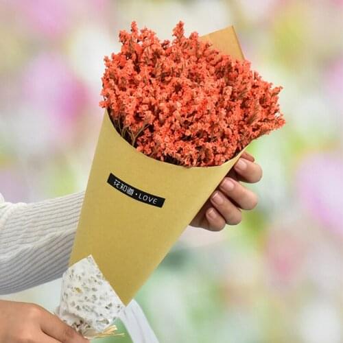 Dried Crystal Grass Natural Gypsophila Paniculata Flores Preservadas Not Forget Me Flowers Bouquet Wedding Party Home Decoration