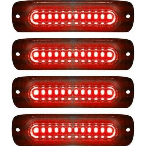Waterproof 12LED Car Strobe Flash Emergency Warning Light Truck Side Marker Lamp