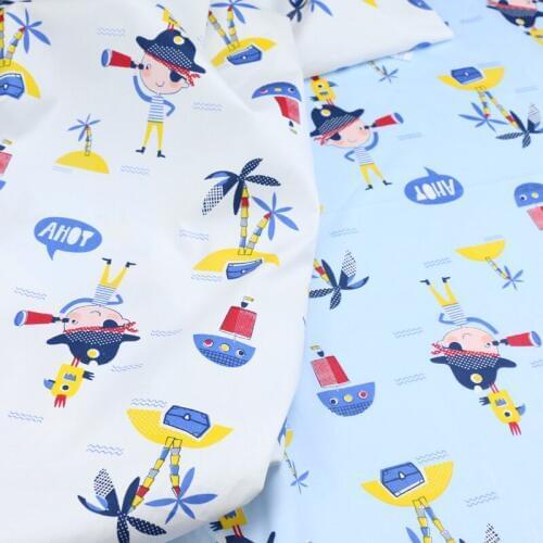 Navy Series Kids Twill Cotton Fabric Cotton Patchwork Cloth ,DIY Sewing Quilting Fat Quarters Material For Baby&Child D20
