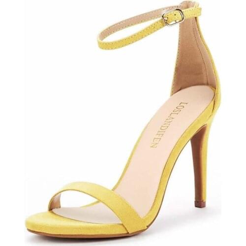 Womens 11cm Velvet Open Toe Ankle Strap Stiletto High Heels Sandals Party Wedding Dress Shoes woman shoes high heels sexy