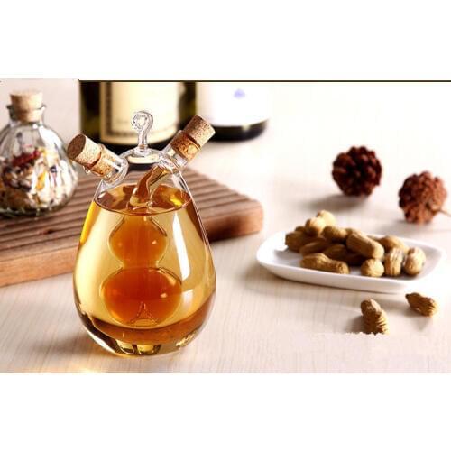 1PC Nordic amorous feelings Creative the leak oil pot/glass condiment bottles sealed pot/soy sauce vinegar pot bottle OK 0358