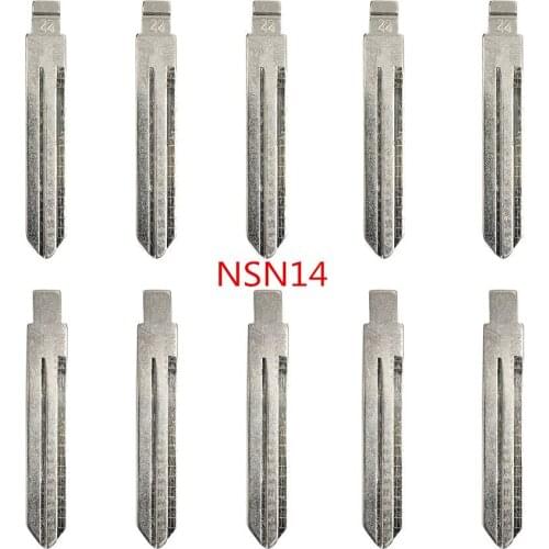10pcs/lot NSN14 Uncut Engraved Line Car Remote Key Blade with Scale 22# NO.22