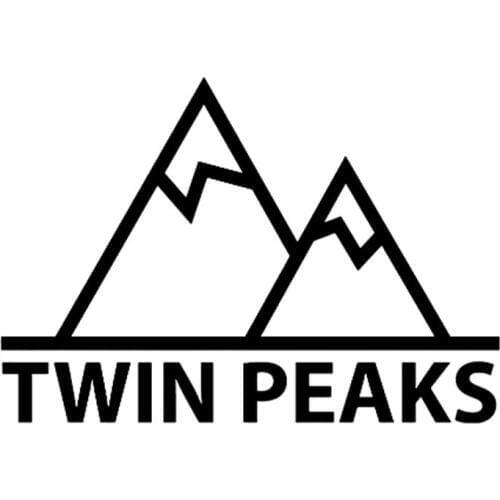 17.8cm*12cm Twin Peaks Mountain Delicate Car Accessories Vinyl Car Sticker Wonderful Window Decal