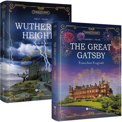 2 Books/set Wuthering Mountain Villa English +The Great Gatsby High School Students English Reading Books Literature Book