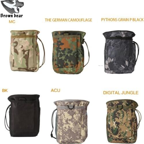 3PCS 600D Nylon Utility Military Molle Molle Rifle Hunting Tactical Gun Magazine Dump Ammo Drop Reloader Pouch Bag