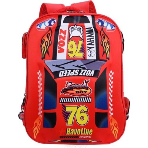 3D 3-12 Year Old Car 3D School Bags For Boys Waterproof Backpacks Child Book bag Kids Shoulder Bag McQueen Satchel Knapsack