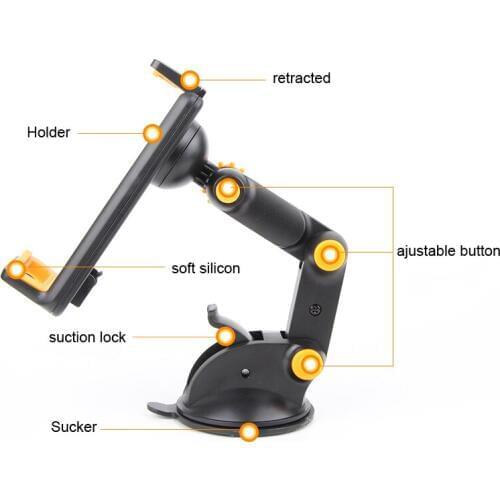 Dashboard Suction Tablet GPS Mobile Phone Car Holders Adjustable Foldable Mounts Stands For BLU Energy M,BLU Neo X LTE,BLU R1 HD