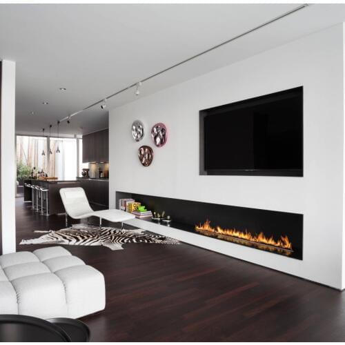 Inno living 1.5M silver/black smart control bio fireplace