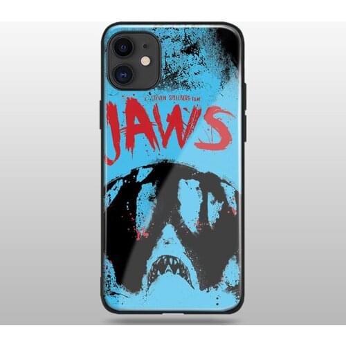 Jaws 1975 film Poster soft silicone tempered glass For iPhone SE 6 6s 7 8 Plus X XR XS 11 Pro Max phone case cover shell
