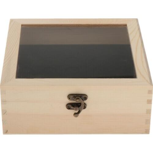 Wooden 30 Slots Bottles Holds 5-15mL Essential Oil Box Holder Container