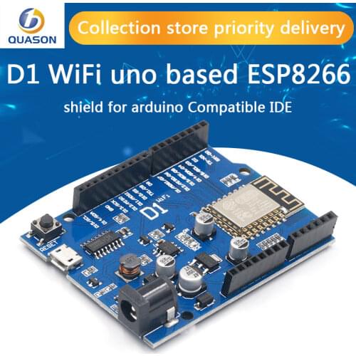 Smart Electronics ESP-12F WeMos D1 WiFi uno based ESP8266 shield for arduino Compatible IDE
