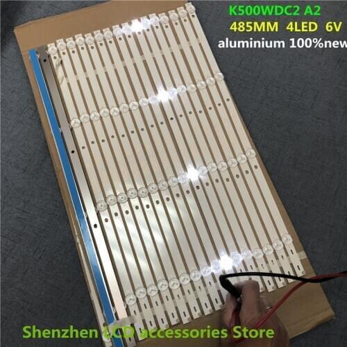 K500WDC2 SVK500AL1_WICOP_4LED_REV03_20170430 K500WDK3 485MM 6V 50inch use aluminium 100%new LCD TV backlight bar
